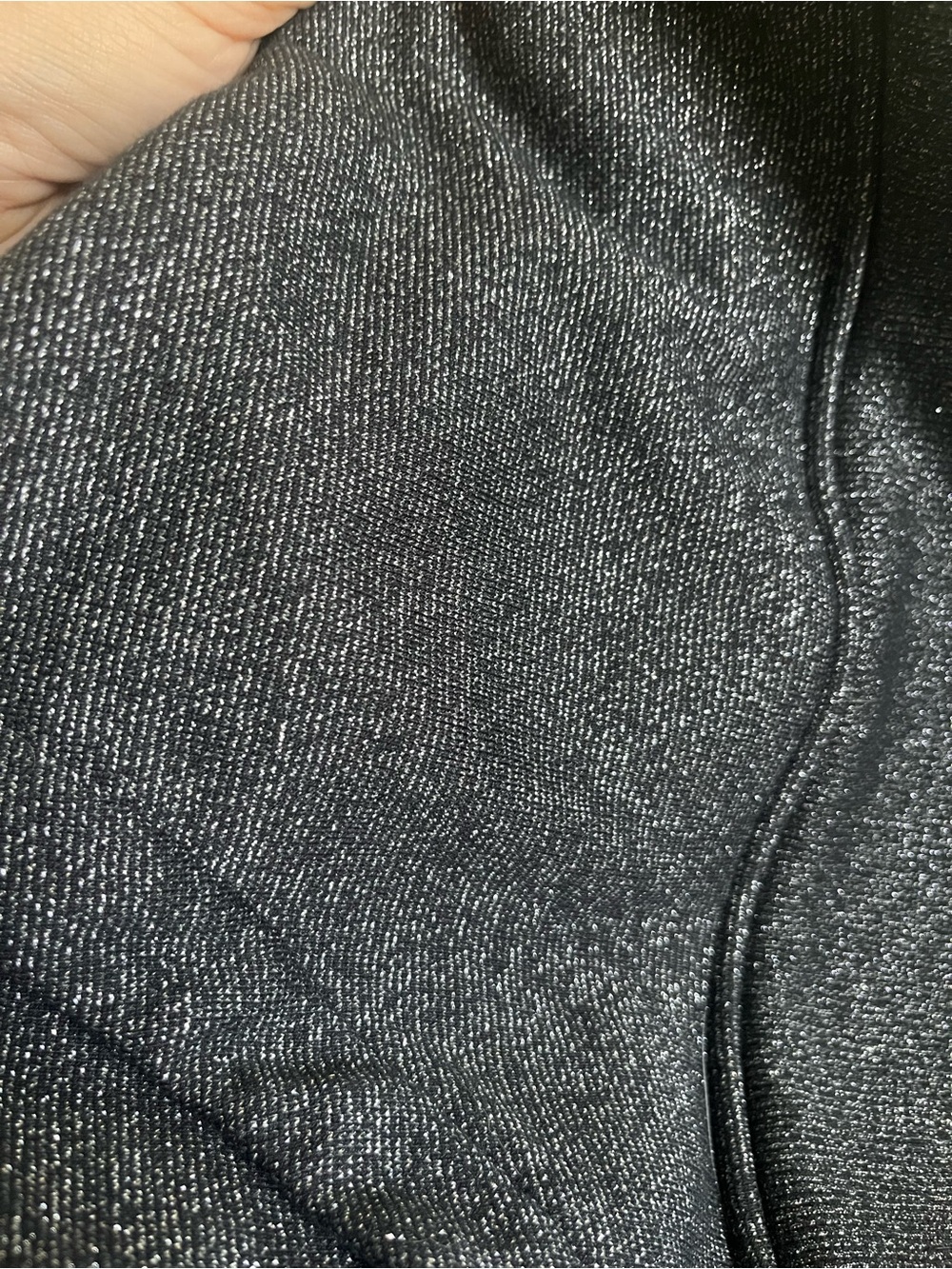 Lululemon Athletica Black Shimmery Knit